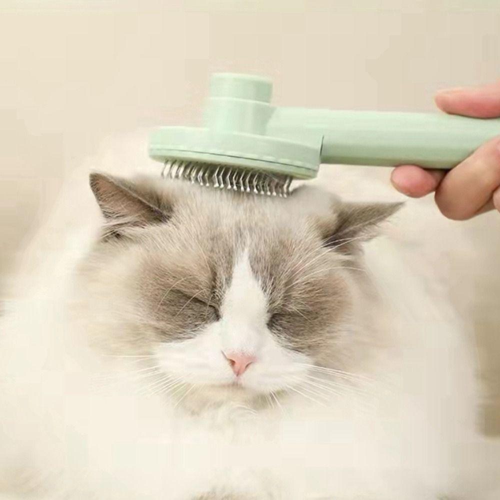 1Pcs Grooming For Cats Dog Self Cleaning Pet Accessories Scraper Pet Comb Cat Brush Hair Remover