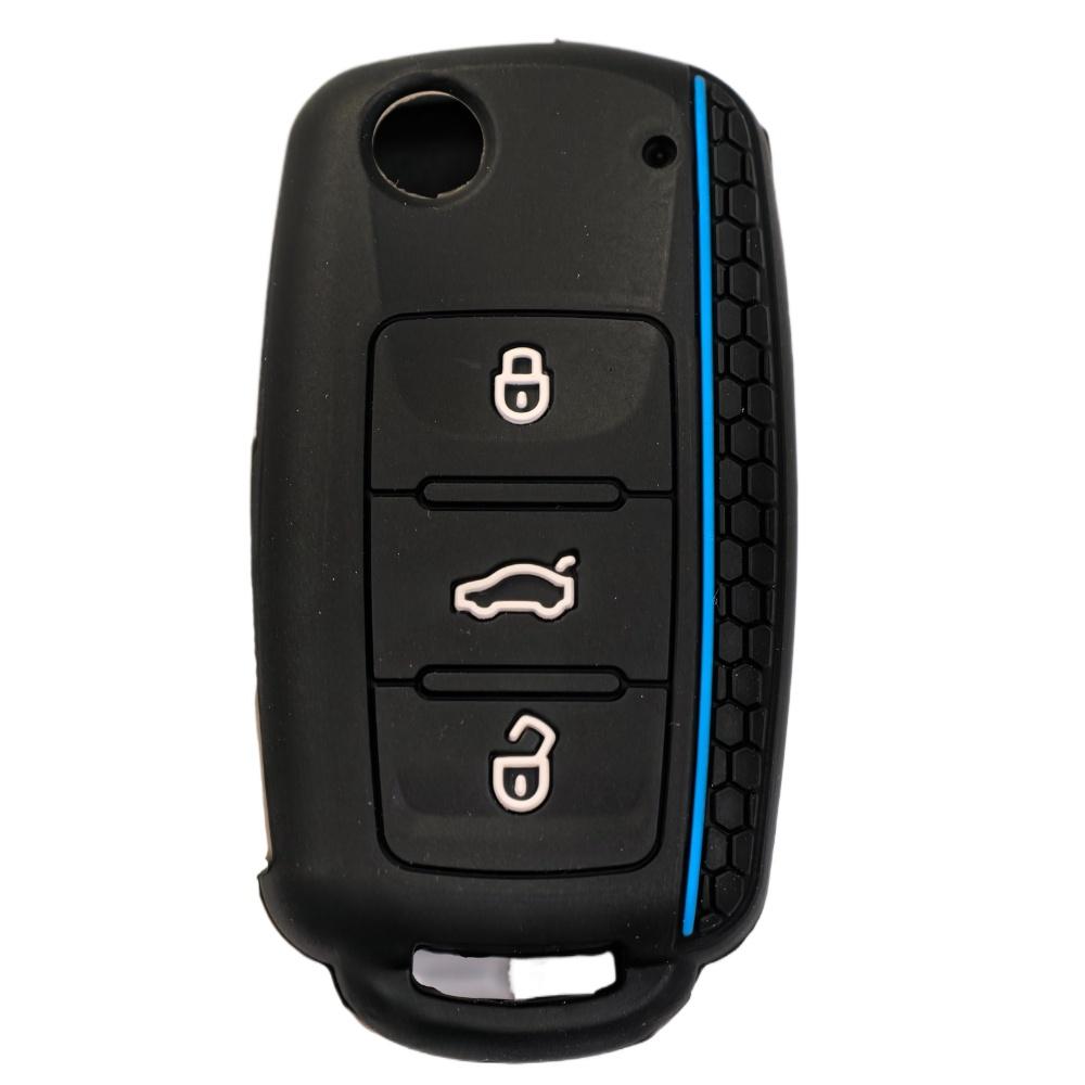 Protect Car key shell For Volkswagen polo passat b5 golf 4 5 6 MK5 MK6 Eos Bora Beetle TSI new Silicone cover case