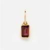 New Titanium Steel 12 Birthstone Pendant DIY Accessories Necklace Square Colored Zircon Pendant Color Preservation
