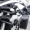 Motorcycle Headlight Spot Light Bracket Mount Fog Tube Fork Clamp Motorcycle Auxiliary Light Bracket 360° Adjustable Accessories