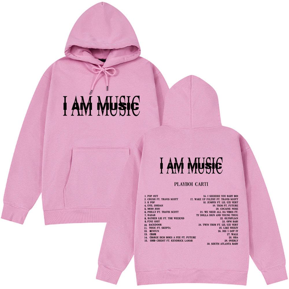 Playboi Carti I AM MUSIC New Album 2025 Hoodie Fans Gift Men Woman Fashion Hoodies Long Sleeves Casual Man Streetwear Tracksuit