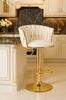 MIG stool - beige / gold base x 1