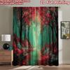 2D Flat Printing 2pcs Curtain Enchanted Forest Path Sunlight Digital Printed Polyester Drapes Festive Wall Decor Use for Photo