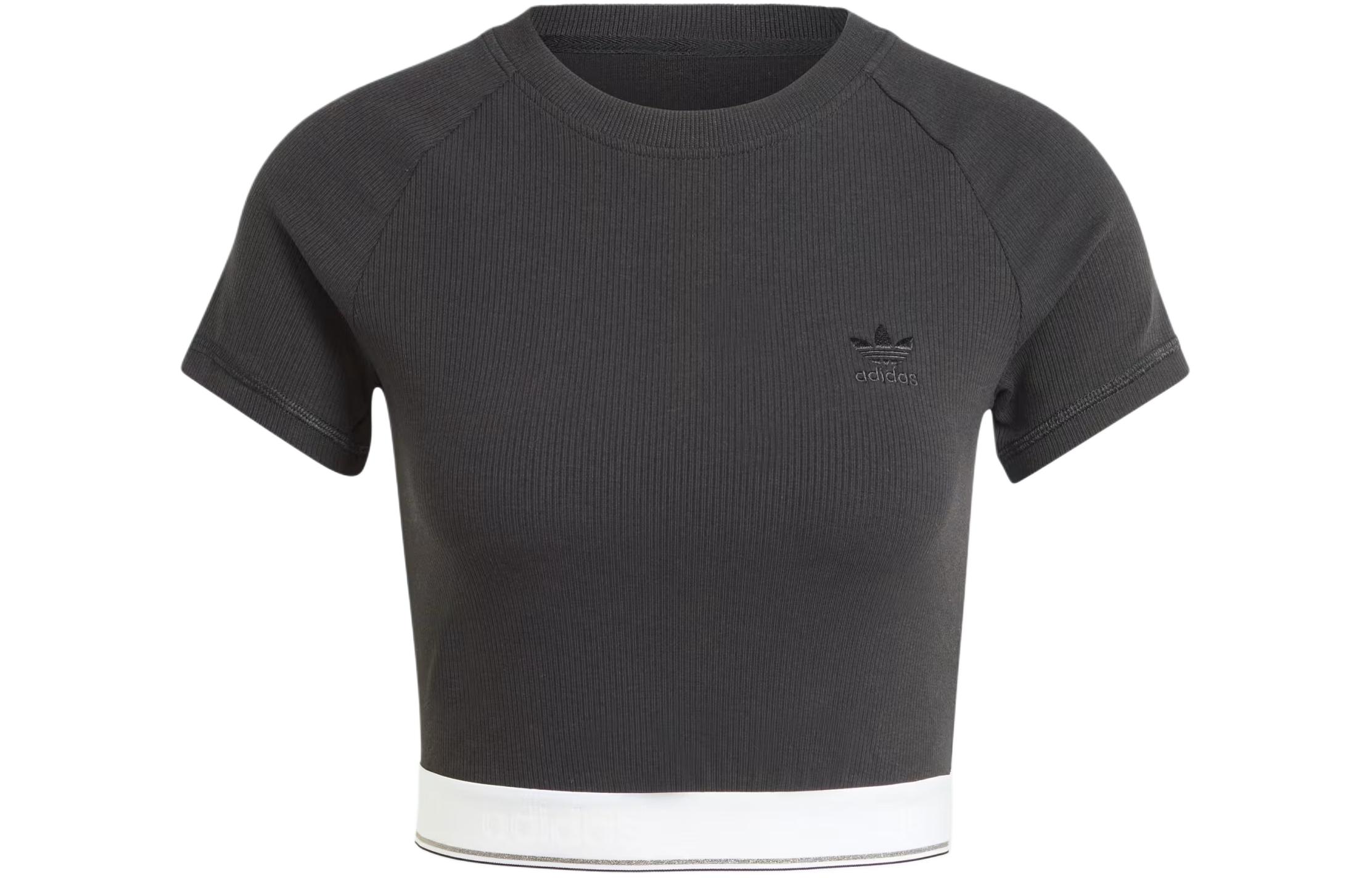 adidas originals Tape Waistband Tee Black IT9771 XXS