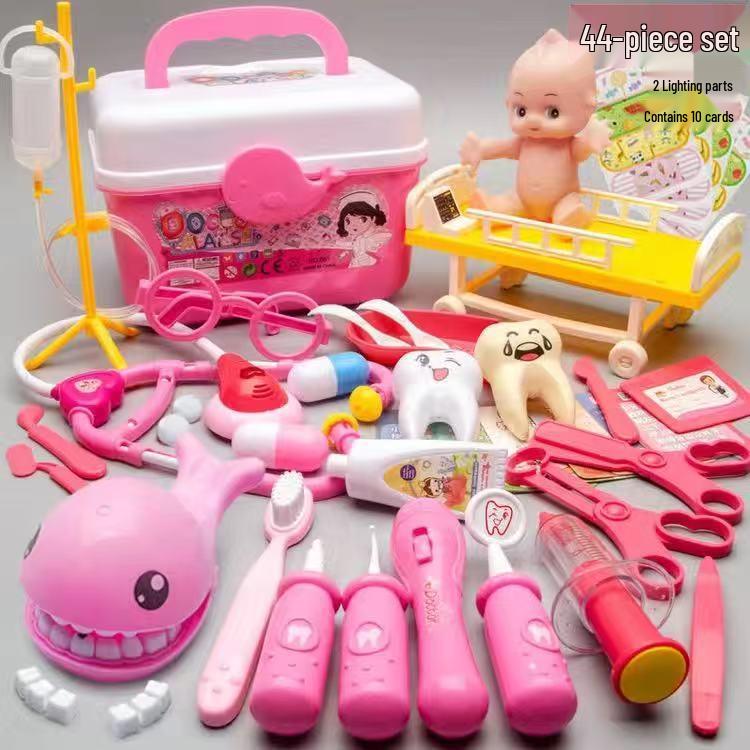 Children's Doctor Kit: Simulation Stethoscope, Injection, Pretend Play Set for Boys and Girls