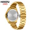 Luxury Men Watch Business Waterproof Male Clock Luminous Date Stainless Steel Square Quartz Man Watches