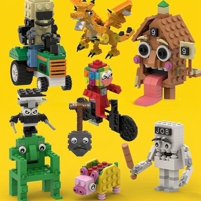 Nytt Brainrot Bricks Tung Tung Sahur Tralalero Byggklossar Set Kreativa Kit Roligt Monteringskloss-set för Barn Vuxna