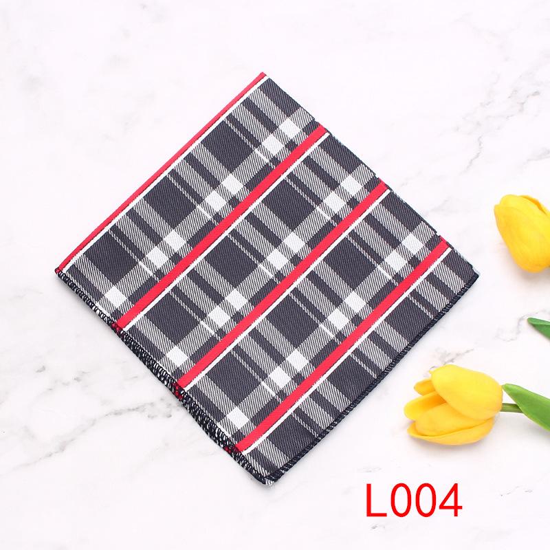 Rael Pocket Towel Striped Plaid Suit Accessories Square Towel Men'S Shirt Pocket Towel Business Banquet Square Towel