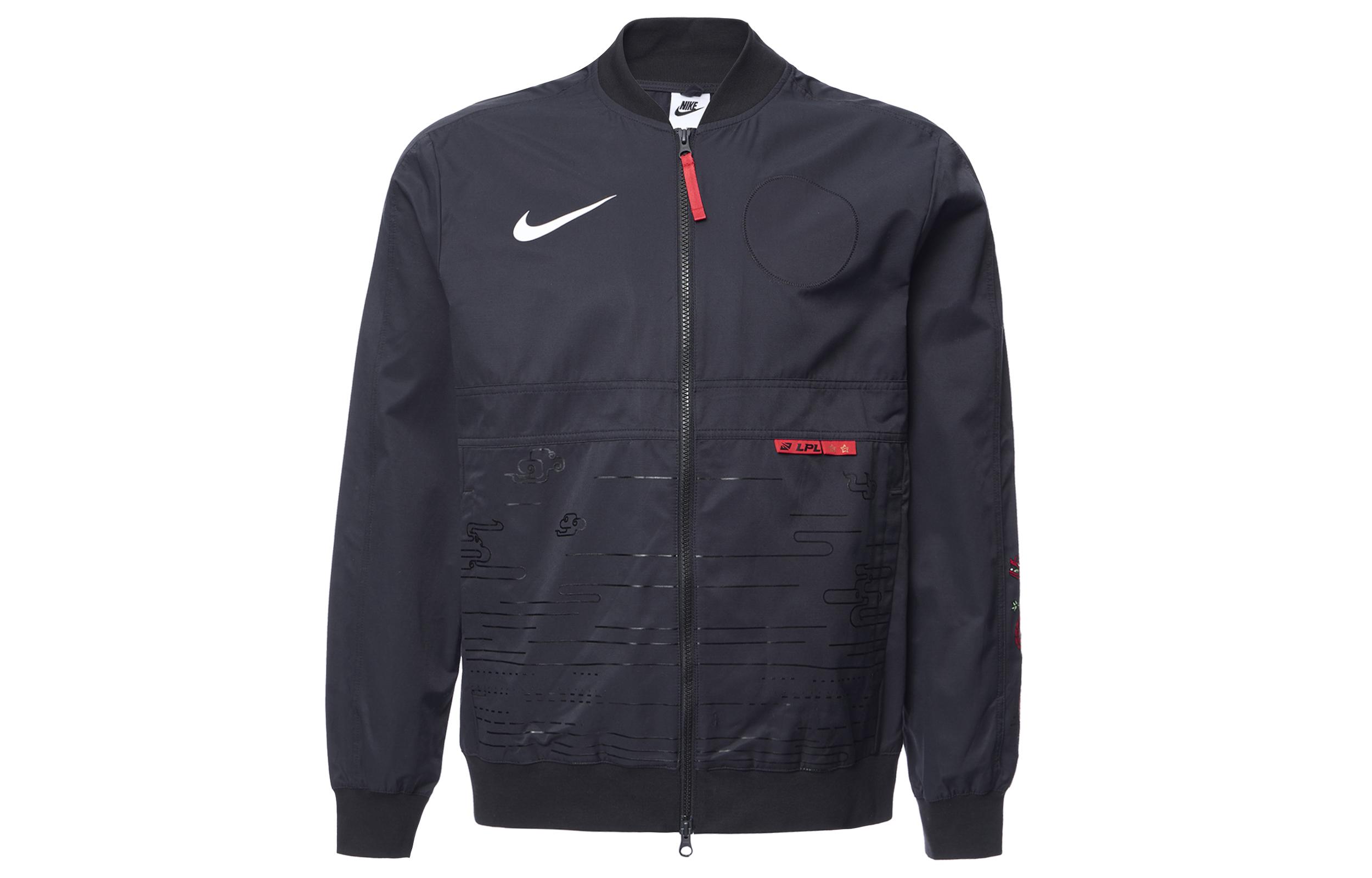Nike Jackets Men s Black Baseball Collar Moderate Other DO0766-010 S