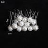 20Pcs Bridal U-shaped Pin Metal Barrette Rhinestone Pearl Hairpin Women Hair Accessories Wedding Hairstyle Design Tools