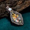 Maligano jasper pendant handmade tree of life jewelry copper wire wrapped pendant gemstone jewelry rainbow moonstone pendant gift for father