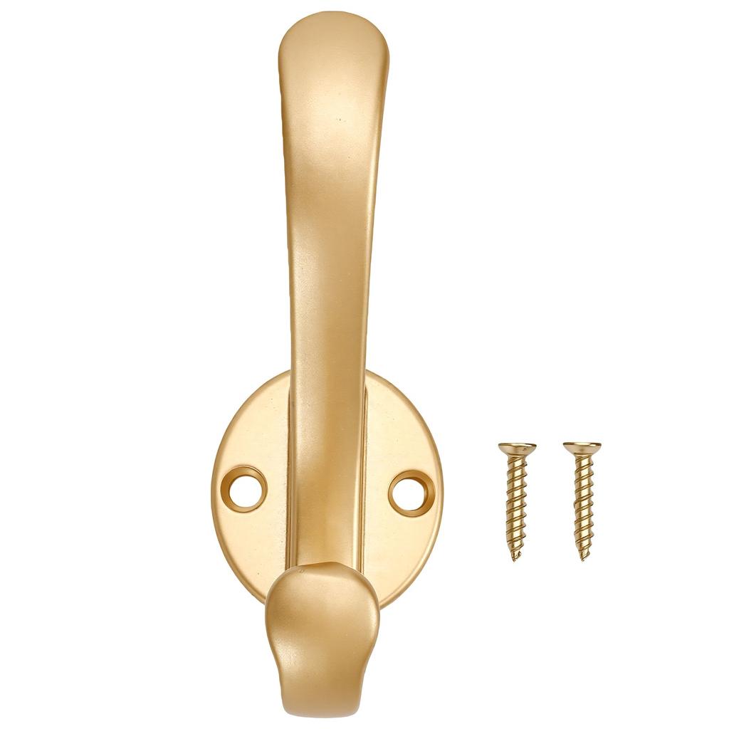 10 Pack Heavy Duty Aluminum Alloy Wall Coat Hooks No Drill Or Drill Dual Use Rust Proof Bathroom Towel Hook Entryway