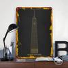 One World Trade Center Poster Customized Wall Art Vintage Metal Signs Retro Tin Plaque for Man Cave Decoration Room Wand Deko