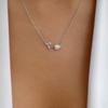 Diamond Clavicle Chain Jewelry Simple Versatile Alloy Flower Necklace Women's Pendant Sweater Chain