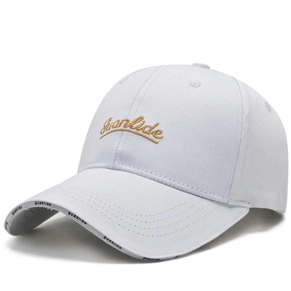 New Adjustable Baseball Cap Breathable Soft Top Peaked Cap Embroidered Design Wide Brim Cap for Spring Summer Season