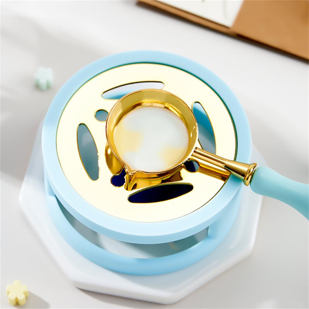 Wax Seal Warmer Melting Kits with Melting Spoon Wax Seal Melting Furnace Tool for Wax Sealing Stamp Making