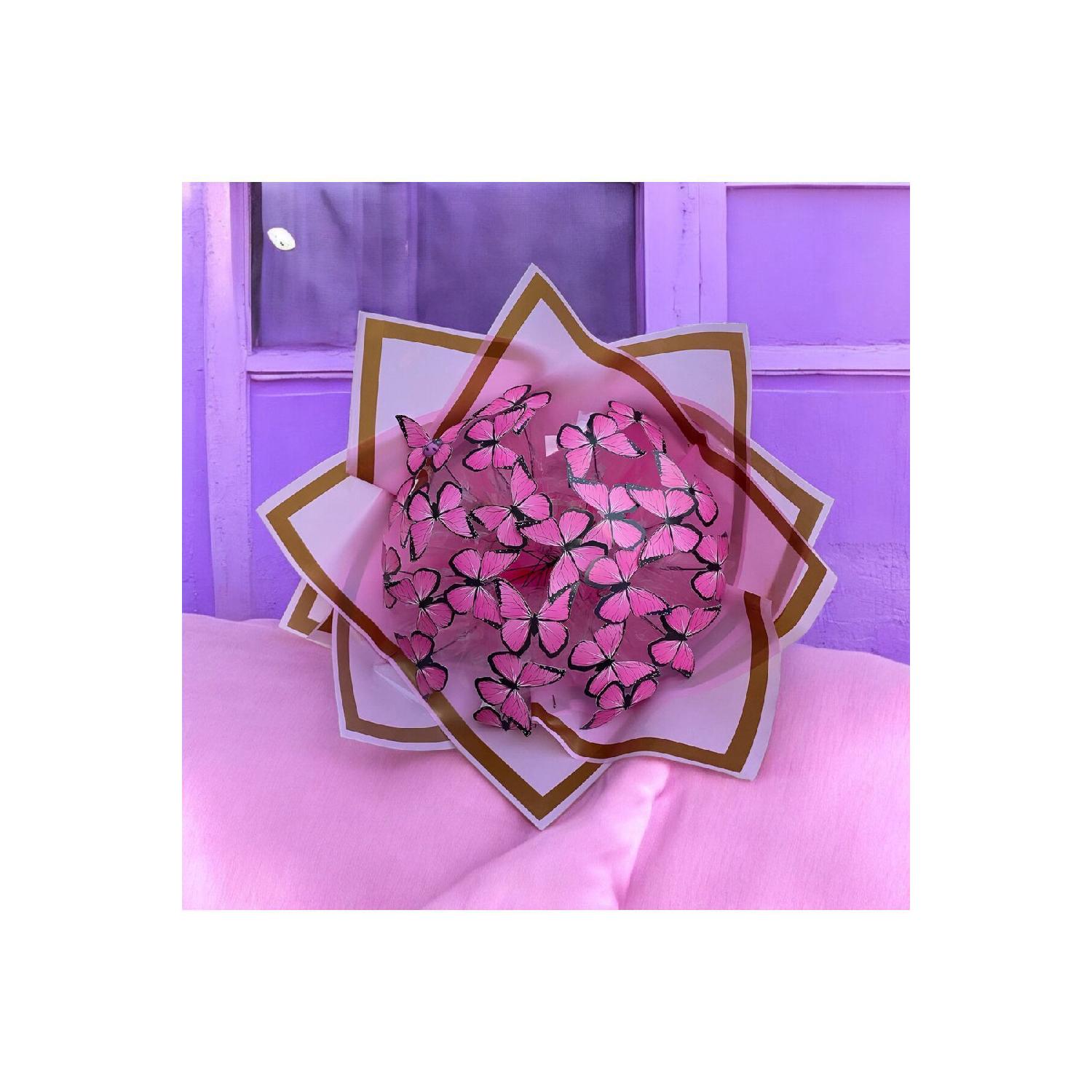 

Букет бабочек Розовый 24 бабочки с огоньками (вел) розовый