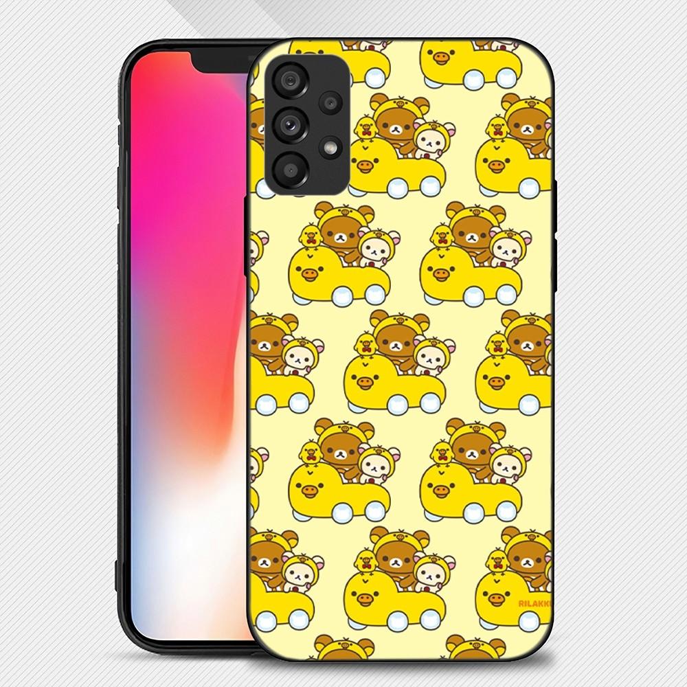 

Чехол для телефона R-Rilakkuma Bear для Samsung Galaxy S22 S23 Ultra S21 S20 FE Plus Note 20, мягкий чехол Samsungs225G