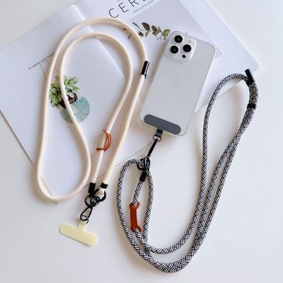 Uniwersalny Regulowany Smycz na Telefon Naszyjnik Crossbody Pasek do Etui na Telefon Długa Lina Wisząca z Klipsem Zapobiegający Zgubieniu Trwały i Solidny