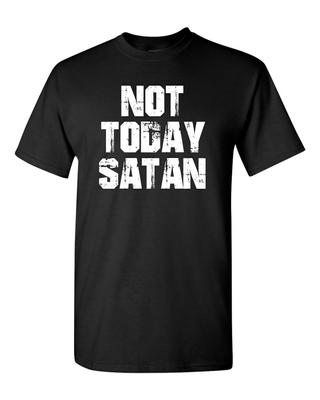 Nicht heute Satan religiöse lustige Jesus Religion Glaube 1853 Unisex T-Shirts