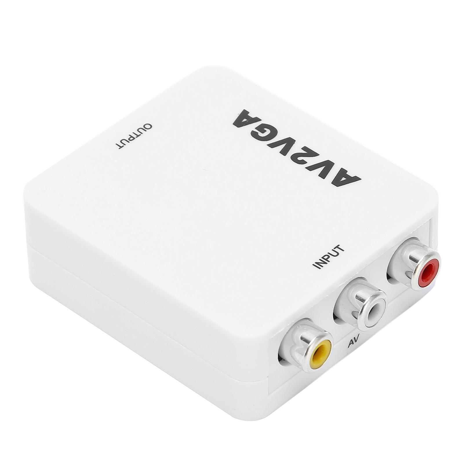 

Для конвертера AV в VGA Портативный видеоконвертер 1920x1080 HD AV2VGA с USB-кабелем