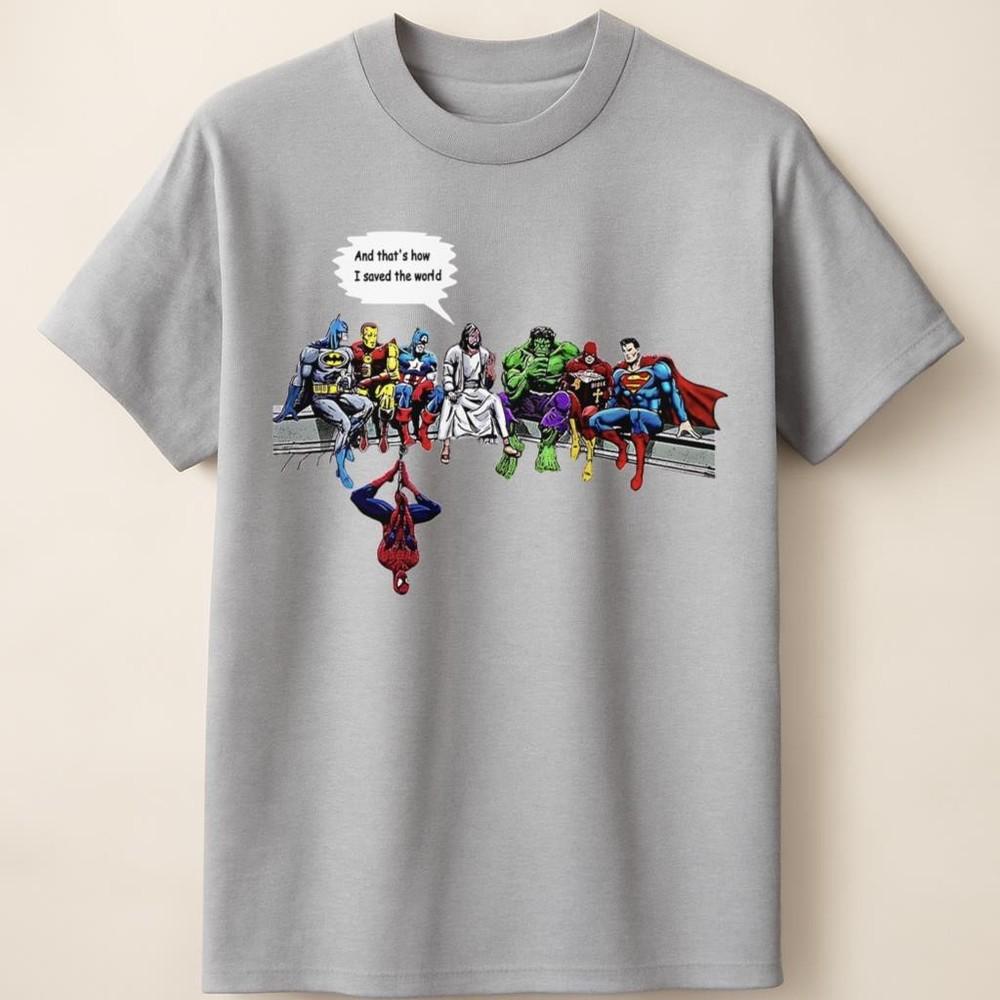Jesus and Superheroes Unisex T-Shirt Unisex T-Shirt S