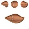 Wood Serving Shell Food Bowl Shape Seepentell Autumn Harvest Thanksgiving Starter Plate Tea Tray for
