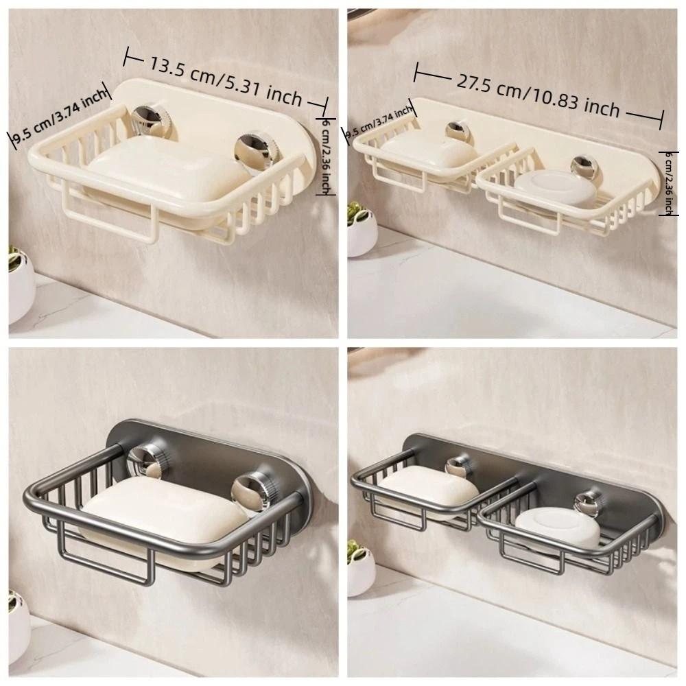 Rustproof Soap Storage Rack Self Adhesive Drainage Soap Holder Shower Storage