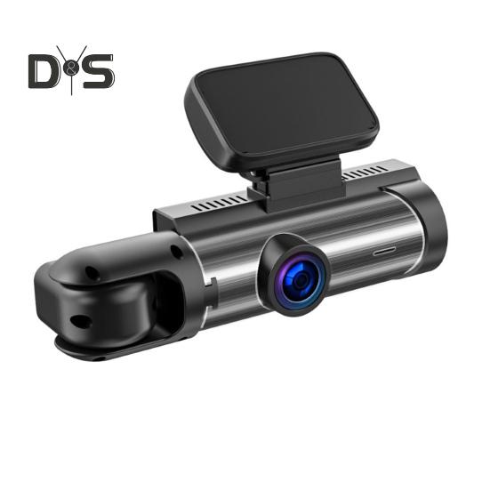 

Двойной видеорегистратор для автомобилей 1080P Передняя и задняя камера с ночным видением Циклическая запись WiFi Парковочный монитор Комплект для вождения Видеорегистратор чёрный