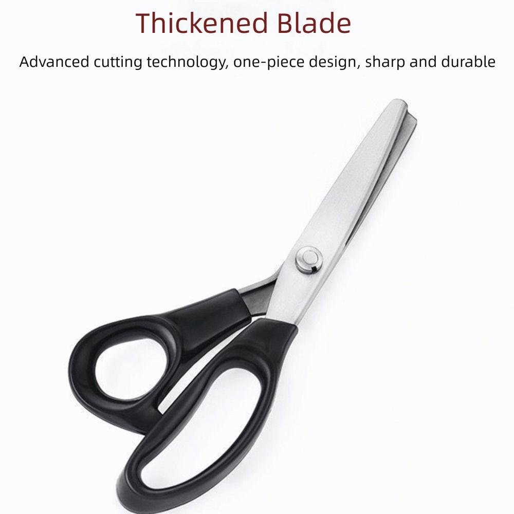 Triangle Teeth Pinking Shears Stainless Steel Tailor Scissors Anti-Fray Sewing Shears Dressmaking