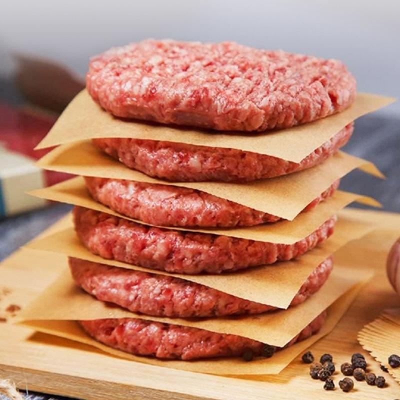 200Pcs Nonstick Parchment Paper for Food Wrapping Burger Patties Corn Tortillas Heat Resistant Cooking Sheets
