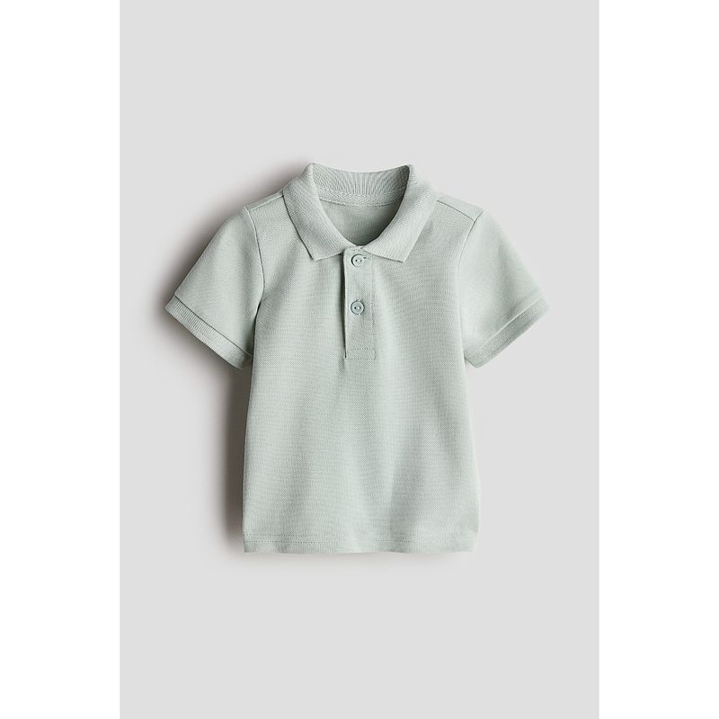 

HM Children s Clothing Baby Boy Polo Shirt Fall 2025 New Polo Collar Short Sleeve French Pearl Cotton Tops 1227353