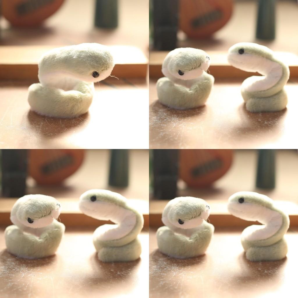 Cute Snake Plush Toy Keychain With Soft Short Plush For Bag Decor And Gift
