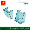 18Pcs/lot 4872 Windshield 3x4x4 Glass Window Construction Bricks MOC Accessories Works With Featuring Blocks Kids Playthings Gift Idea Box