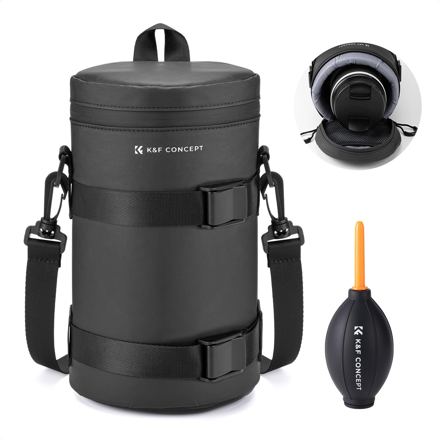 

Concept Camera Lens Lens SLR Lens Lens Protection Soft Compatible with Digital SLR Camera Lenses from XL Includes Camera Blower K&F Case, Pouch, Case,