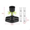 Beer Tasting Cup Tray, Serving Tray Drinks Storage Rack, Sampler Carrier Glass