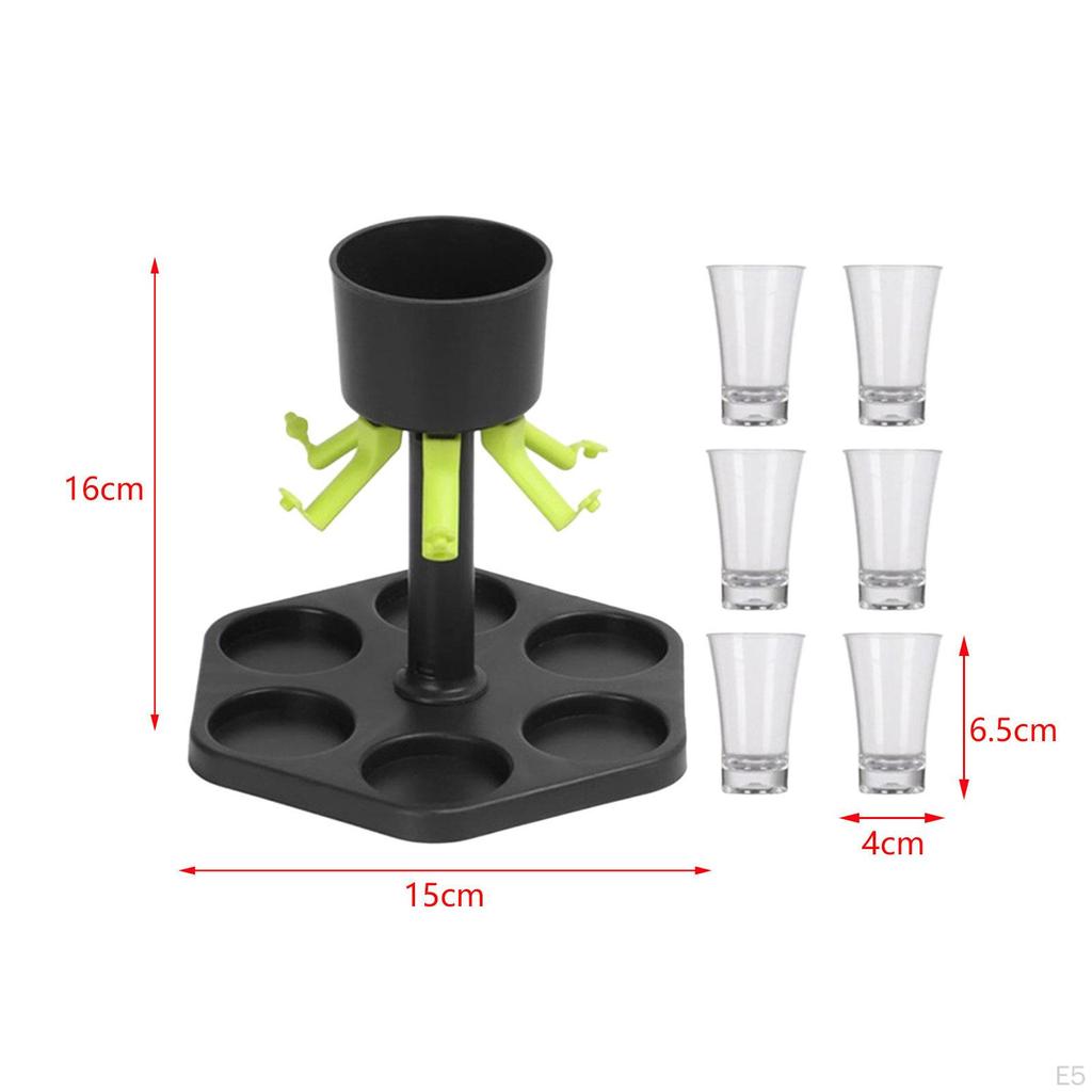 Beer Tasting Cup Tray, Serving Tray Drinks Storage Rack, Sampler Carrier Glass