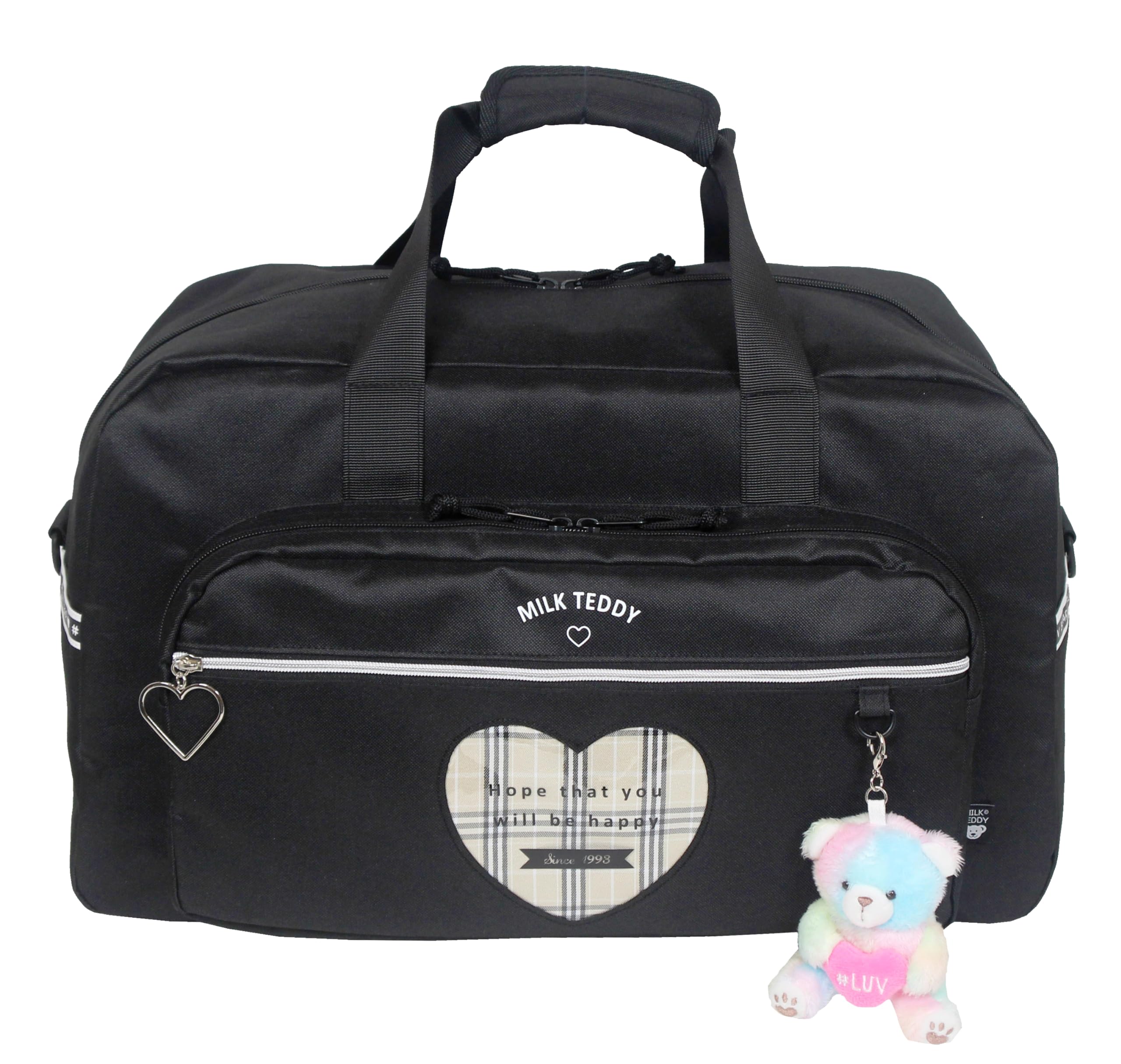 

Milk Teddy Heart Teddy 2way Boston 45L Boston Bag Elementary School Girls Black sle-573 чорний