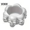 Unique Candle Holders For Halloween 3D Printed Skull Holder, with Internal Groove, Dark Style Holder Ornament, for Tea Wax And LED Candles Atmosphere