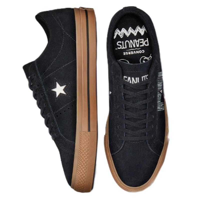 Converse One Star Ox Peanuts Snoopy And Woodstock Unisex Black
