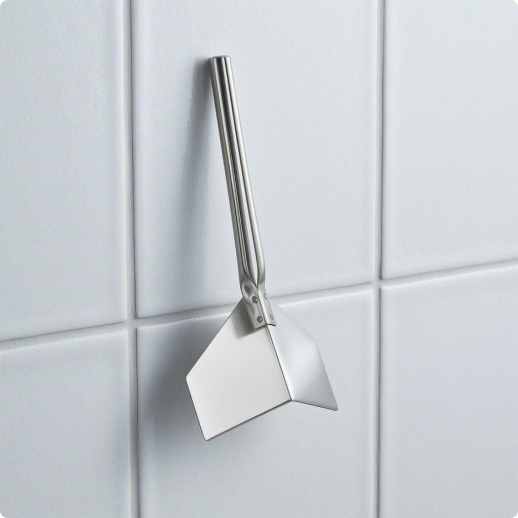 Corner Finishing Tool with Hanging Loop | Stainless Steel Build, Smooth Metal Handle, for Home