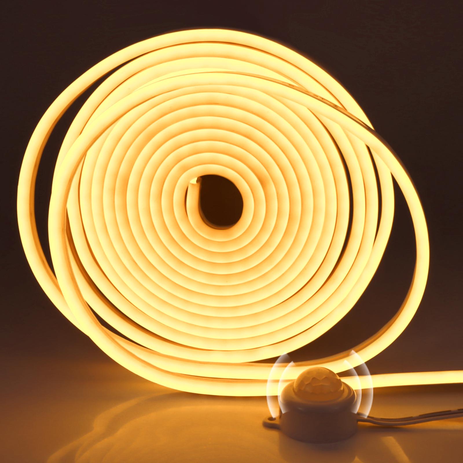 

Умный PIR датчик движения, неоновые огни, светодиодный светильник для шкафа, кухни, автоматическое включение и выключение, водонепроницаемый для шкафа, шкафа, сделай сам, рождественское украшение 5M