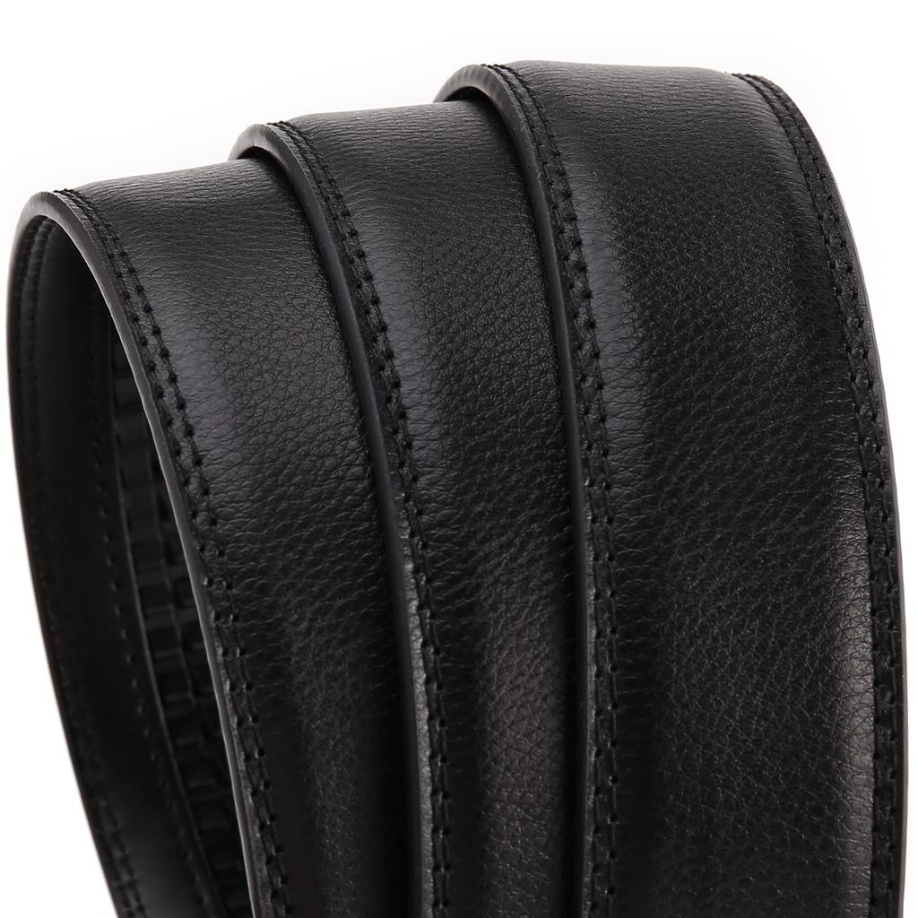 PULO Men's Automatic Buckle Belt Business Belt Comfortable Automatic Buckle Casual Belt
