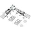 Adjustable Cabinet Suspension Rail Heavy Duty Cold Rolled Steel Cupboard Hanging Weight Concealed Silver Furniture Hardware