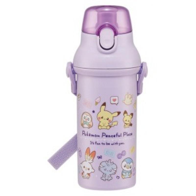 Kids Water Bottle 480ml Leakproof PP Cup With Strap Cartoon Print School Outdoor Sports Children Student