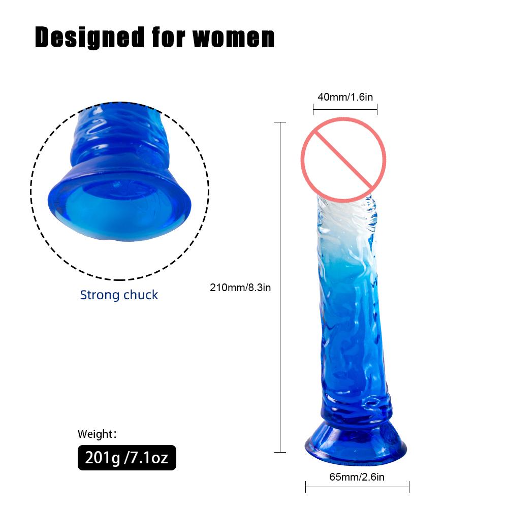 Transparent Soft Jelly Dildo Realistic Suction Cup Fake Dick Penis Sucker Butt Plug Sex Toys for Woman Men Vagina Anal Sex Toys
