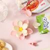 Clipe de Vedação Magnético de Lótus 3D Ímã de Geladeira Clipe de Vedação para Sacos de Lanches Alimentícios Decoração de Geladeira Acessórios de Cozinha