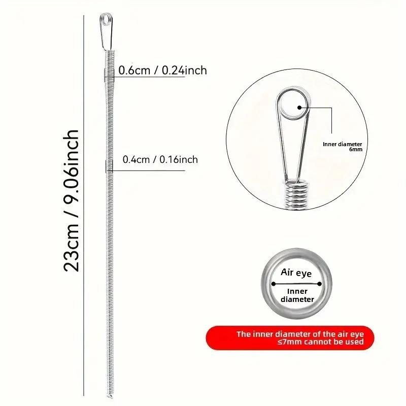 1 PCS Bendable Spring Drawstring Threader Clip Pants Hoodies Elastic Band Lace Cord Flexible Drawstring Thread DIY Sewing Tool