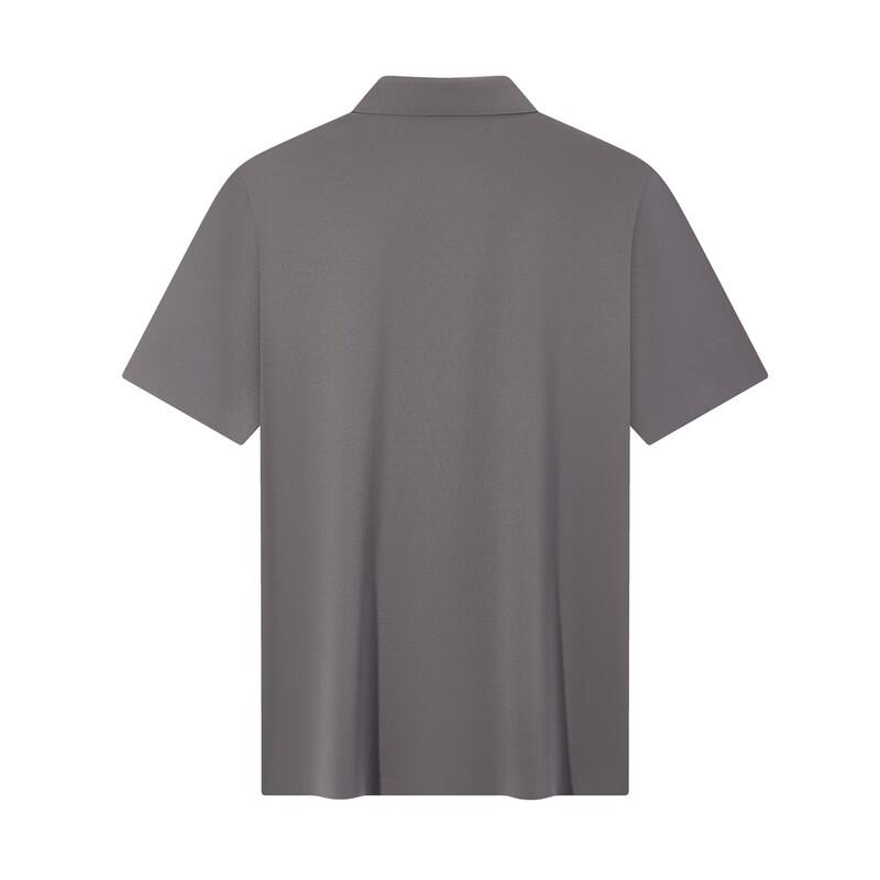 Men's Seamless Mulberry Silk Blend Short Sleeve Polo Shirt