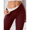 Fleece Thickened Lamb Wool Leggings Women's Autumn and Winter High-waisted Leggings Thermal Pants Yoga Pants